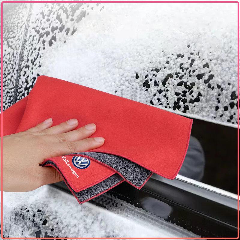 1Pcs Car Interior Wash Towel Microfiber Cleaning Rag Cloth For Volkswagen Jetta MK5 MK6 Golf-4 5 6 7 Passat 3B7 601 171 B5 B6 B7 T4 T5
