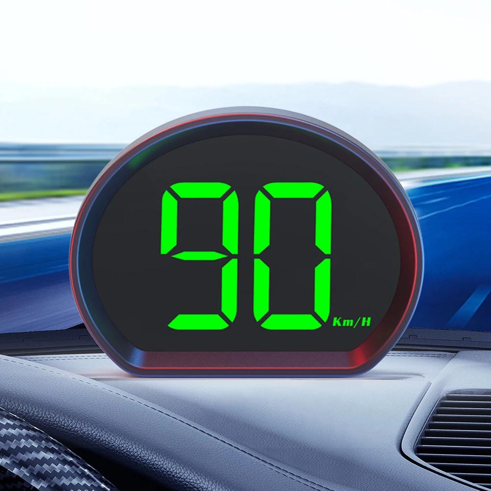

Универсальный автомобильный HUD Head Up Display спидометр GPS 3,6-дюймовый большой шрифт цифровой измеритель скорости с KMH MPH автозапчасти аксессуары зелёный