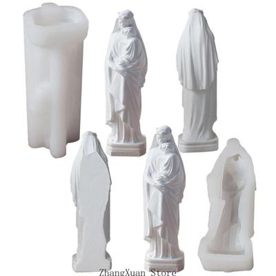 Silicone Molds Religious Molds Lady with Baby Casting Molds Plasters Molds Ornament Epoxy Resin Molds