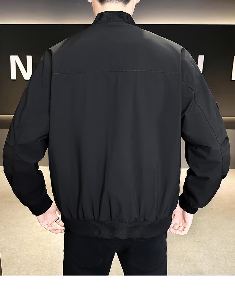 Men's Slim Fit Spring/Autumn Korean Style Embroidered Baseball Jacket