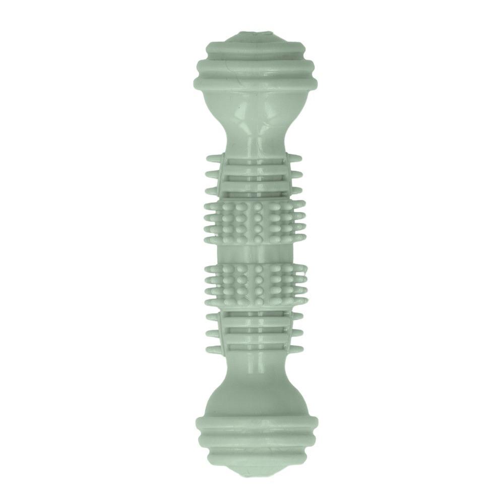 Dumbbell Shaped Dog Molar Stick TPR Made Puppy Teeth Cleaning Toy  Interactive Training