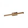 Washroom Mirror Light Long Linear Form Walnut Wood Wall Lamp Modern European Design Minimalist