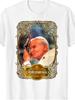 Unisex T-shirt St Pope John Paul II Cross Catholic Saint Polish Tee Summer Short Sleeve Printed T-Shirt Retro Plus