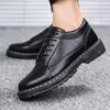 Fashion Men's Leather Brogue Shoes Black Lace Up Comfortable Low Price Size 45 On Sale Male Casual Shoe Footwear Offer Luxury 2024 Trend