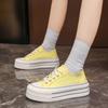Mode Lässiger Damen Schuh Espadrilles Plateau Allround Runde Zehenpartie Tennis Damen 2024 Überkreuz Atmungsaktiv Sommer Canvas Schnürschuh