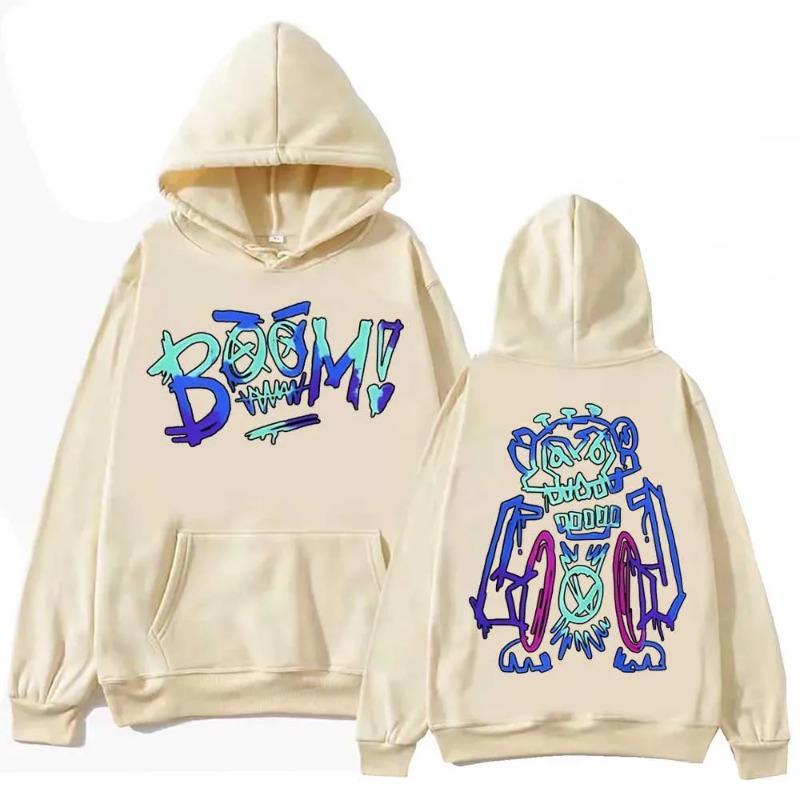 Hot Anime Arcane Jinx Graffiti Hoodie Harajuku Hip Hop Pullover Tops Sweatshirt Fans Gift Hoodies & Sweatshirts Men’s