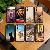 Yorkshire Terrier Cute Dog Phone Case Black Silicone Soft For Samsung Galaxy A73,A72,A71,A70,A53,A52,A51