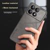 Redmi K70 Phone Case, Redmi K70Pro Protective Cover, Shockproof Lens Full Protection Soft, Simple Luxury Silicone Outer Case, WoAnd Leather Case, Gray