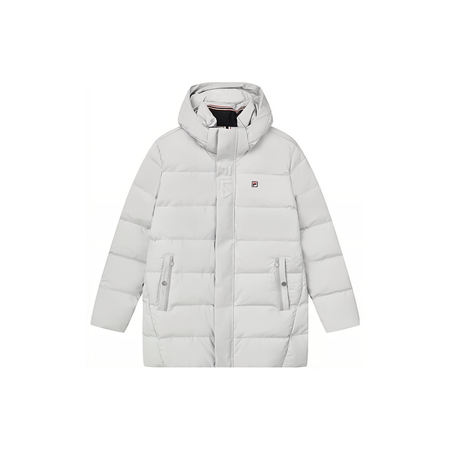 

FILA Solid Color Loose Warm Down Jacket Men Outerwear Slate-Gray F51M241914F-GY L