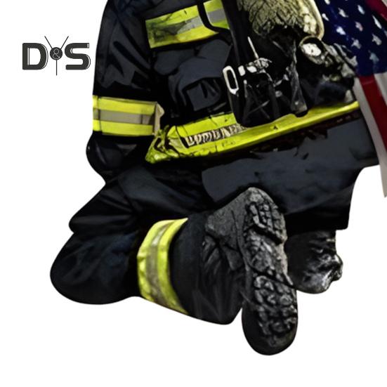 Jul Brandman Ornament Akryl Brandman Dekorationer Brandbekämpning Minnesak Hängande hänge för trädvägg Bildekoration