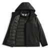 Men Women 3-in-1 Waterproof Windproof Hiking Jacket With Fleece Inner Removable Outdoor Mountaineering Coat