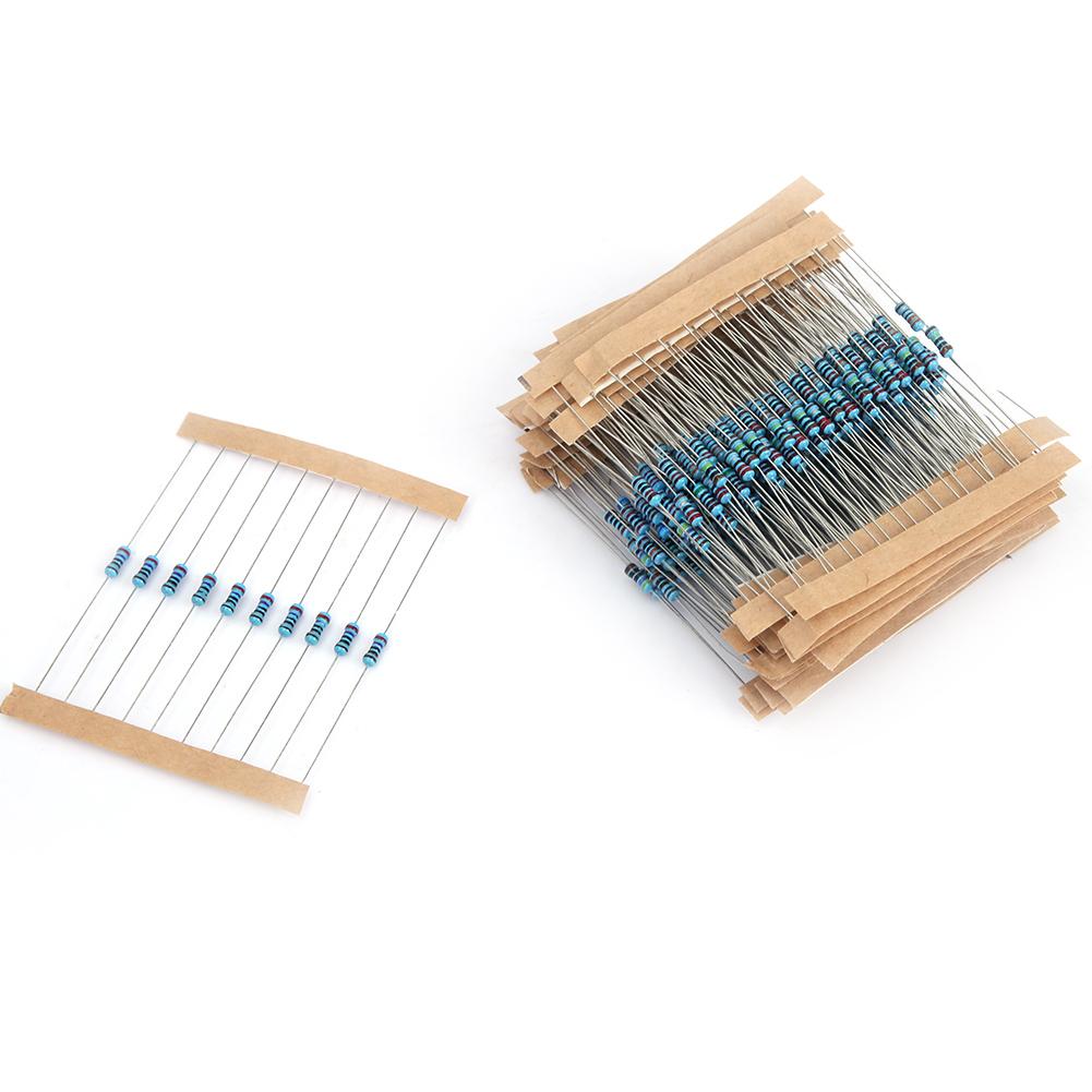 10-1M Ohm 1/4w Resistenza 1% Tolleranza Kit Assortimento Resistori a Film Metallico