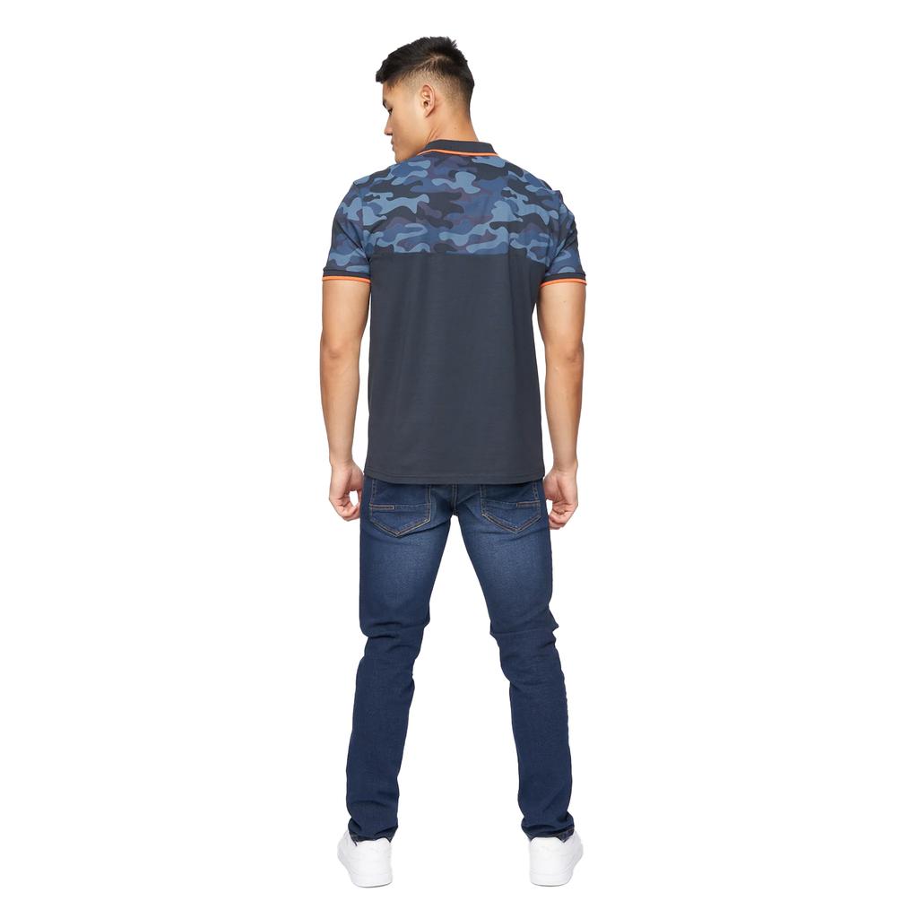 Crosshatch Mens Brightling Camo Polo Shirt
