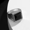 Trendy New Ring Korean Version Ins Style Men's Ring Design Sense Metal Ring Street Hip-Hop Style Ring