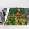 Stardew Valley Karte Frühjahrsmode Decke Landwirtschaftsspiel Flauschig Lustig Warm Überwurf Mode Decke für Bettwäsche Wohnzimmer Frühling Herbst Reisen
