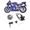 Ignition Switch Gas Cap Seat Lock Helmet Lock Key Set Sturdy Easy Installation for MT03 YZF XJ6 FJ09