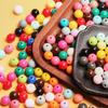 20Pcs 10mm 27 Colors Round Acrylic Loose Beads DIY for Jewelry Making Necklace Bracelet Accessories Sewing Handcrafted