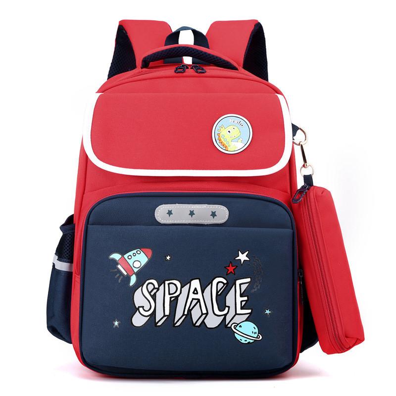 Cute And Simple Nylon School Backpack For Boys And Girls With Ergonomic Design
