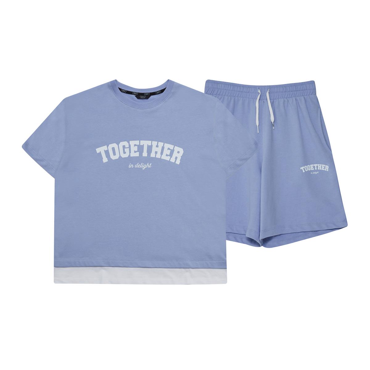 Ouou Together Layered Set Sky Blue/Free