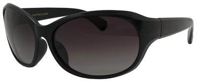 FaceTrick Az Label Polarized UV and Blue Light Protection Curved Black Half Polarized Lenses, Protection, Sunglasses, Frame/Smoke Lenses, AZPL7105-1SH