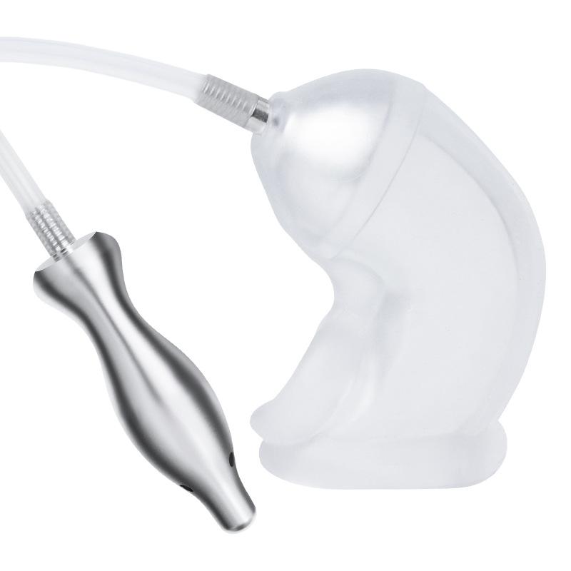 Spermastopper Moč teče z penisu do anální zátky Cirkulace Klystýr Stimulátor Masturbátor Sexuální hračky pro muže ženy