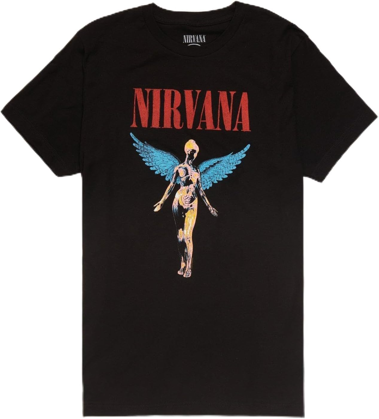 Nirvana In Utero angel graphic black T-shirt S