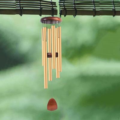 Wind Chimes Bell Pendant Romantic Gift Aluminum Pipe Wall Hanging Crafts for Festival Pathway