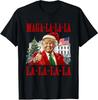 MAGA LA LA Funny Trump Christmas Theme New President Unisex T-Shirt