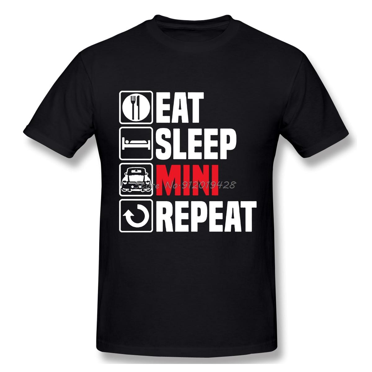 

Eat Sleep Mini Repeat T Shirt Funny Dad Birthday Cooper Car Fathers Day T-Shirt Gift Top Streetwear Harajuku Tee Shirts 3XL