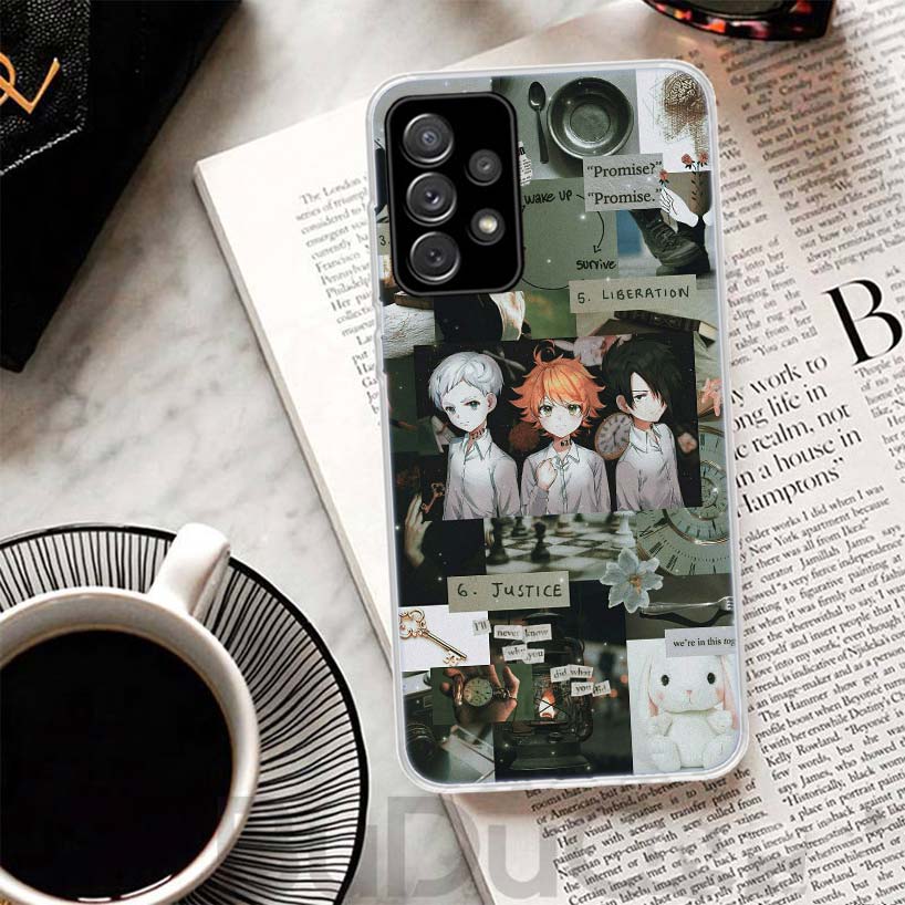 The Promised Neverland Anime Cover For Samsung Galaxy A52 A53 A12 A13 A72 A73 Phone Case A22 A23 A32 A33 A02S A03S A42 5G Print