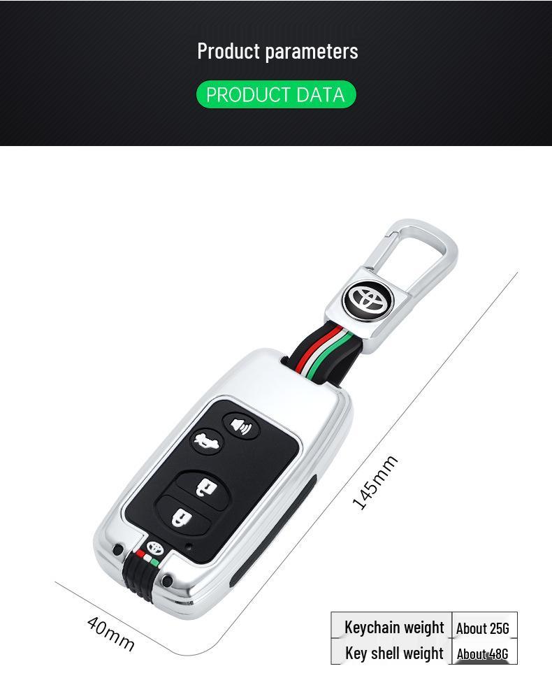 Toyota Key Case for Land Cruiser, Old Model Camry, Prado, Highlander