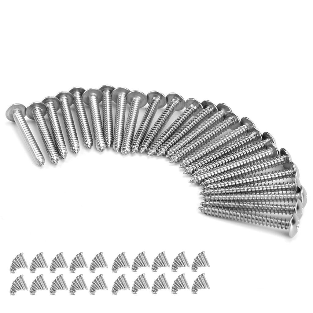 200Pcs M4 Stainless Steel Cross Self Tapping Screws Combination Set Truss Head