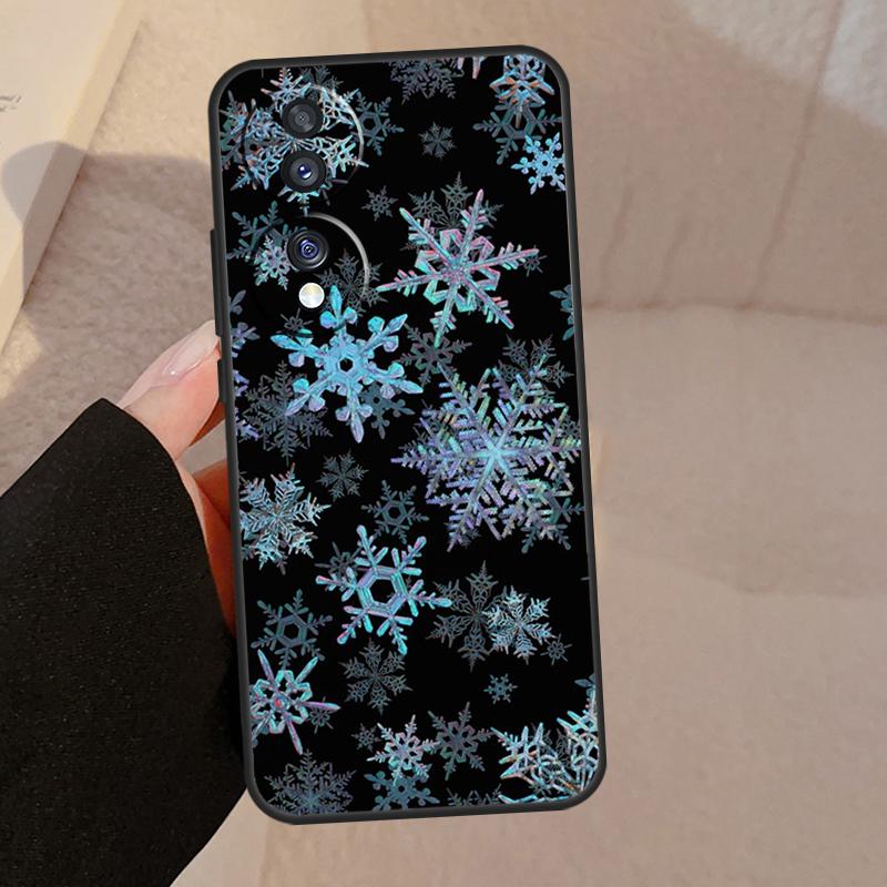 Snow Snowflake Winter Case For Honor Magic 5 Lite Pro 50 70 90 8X 9X X6 X7 X8 X9 Honor X6a X7a X8a X9a X9b Cover