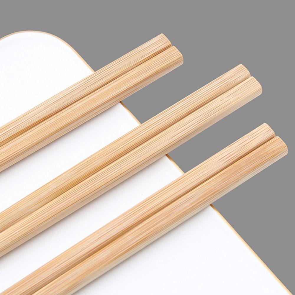 1 Paar Wachsfreie Bambus-Essstäbchen 24/27/30/32cm Anti-Rutsch-Essstäbchen Hotpot-Essstäbchen Zuhause