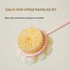 Dual-Sided Long Handle Bath Brush with Soft Bristles for Back, Dust, and Mud Scrubbing