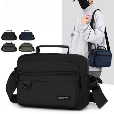 Men's Business Casual Shoulder Bag - Spacious Waterproof Messenger with Organizer Pockets