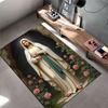 Graceful Religious Lady Design Suitable As a Non-slip Mat for the Living Room or Bedroom Sofa