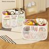 Children's Toys Storage Basket Transparent Storage Box Sub Block Plush Toys Large-capacity Household Multifunctional storage bag