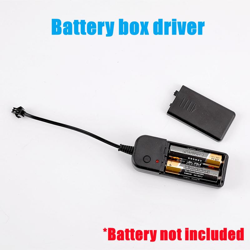 4 Steuerungsmodi 5M 4M Mehrfarbige LED-Lichterkette Flexibler Neonlichtdraht Dan Party-Atmosphäre Dekoration USB-Batteriebox Treiber