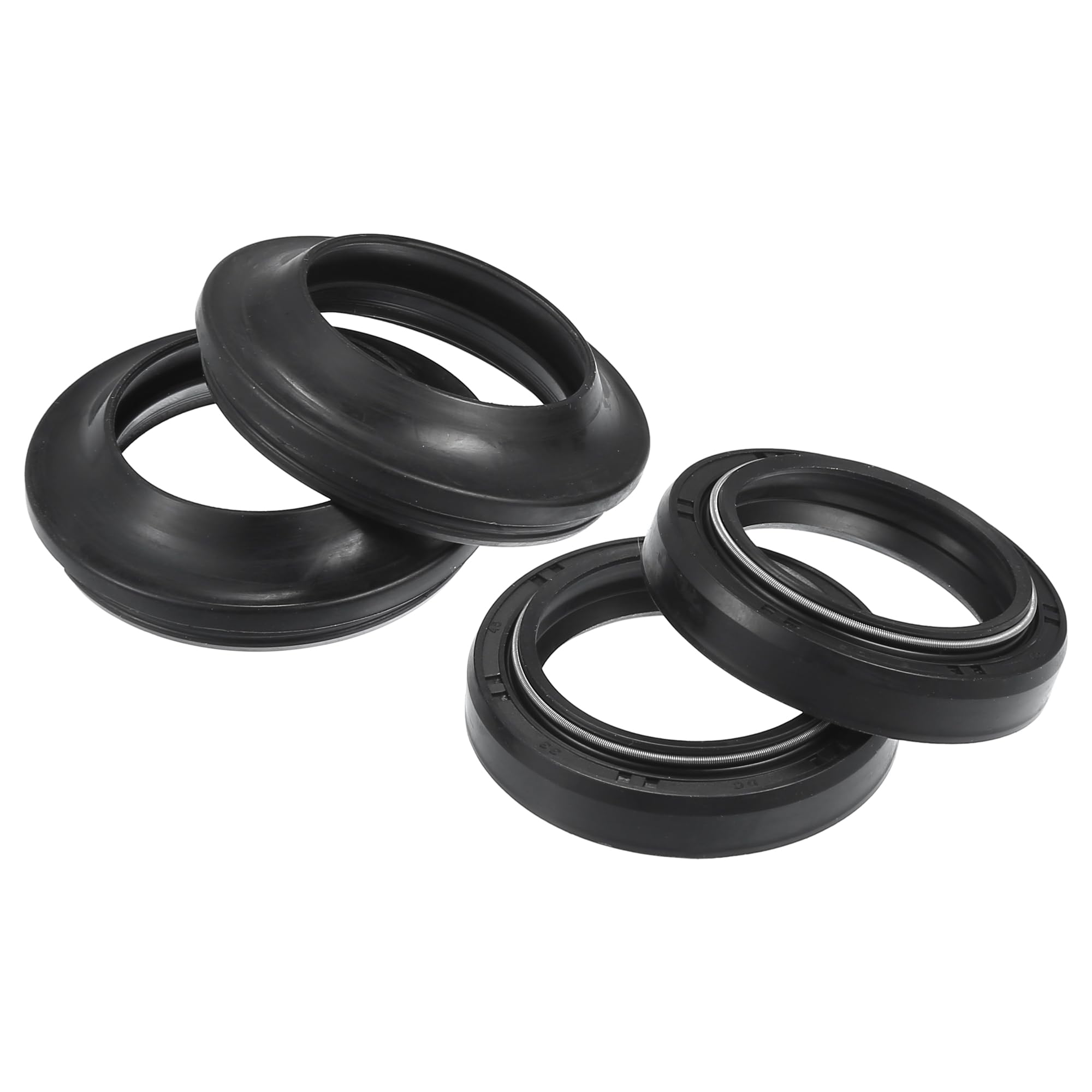 

X AUTOHAUX 1 Set 33mmx45mmx8/10.5mm Fits Yamaha YZF-R125 2008-2014 Motorcycle Front Fork Shock Seal and Dust Seal