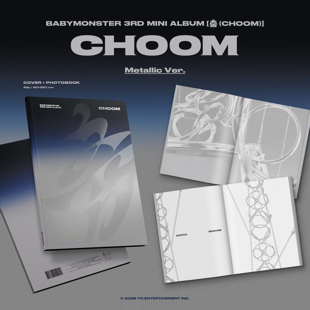 [pre-order] [Early Bird POB][WEVERSE POB] BABYMONSTER - CHOOM (Photobook Ver.) Set + CHOOM (Jewel Ver.) Set