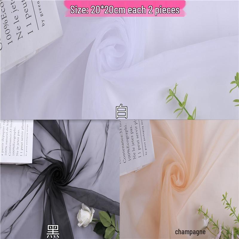 Organza Lens Veil: Soft Light Photography Yarn Filter in Black & White Fabric