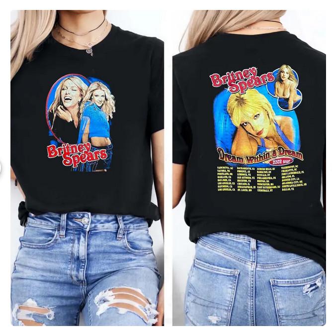 Britney Spears Tour Shirt 2002 vintage Unisex T-Shirt S