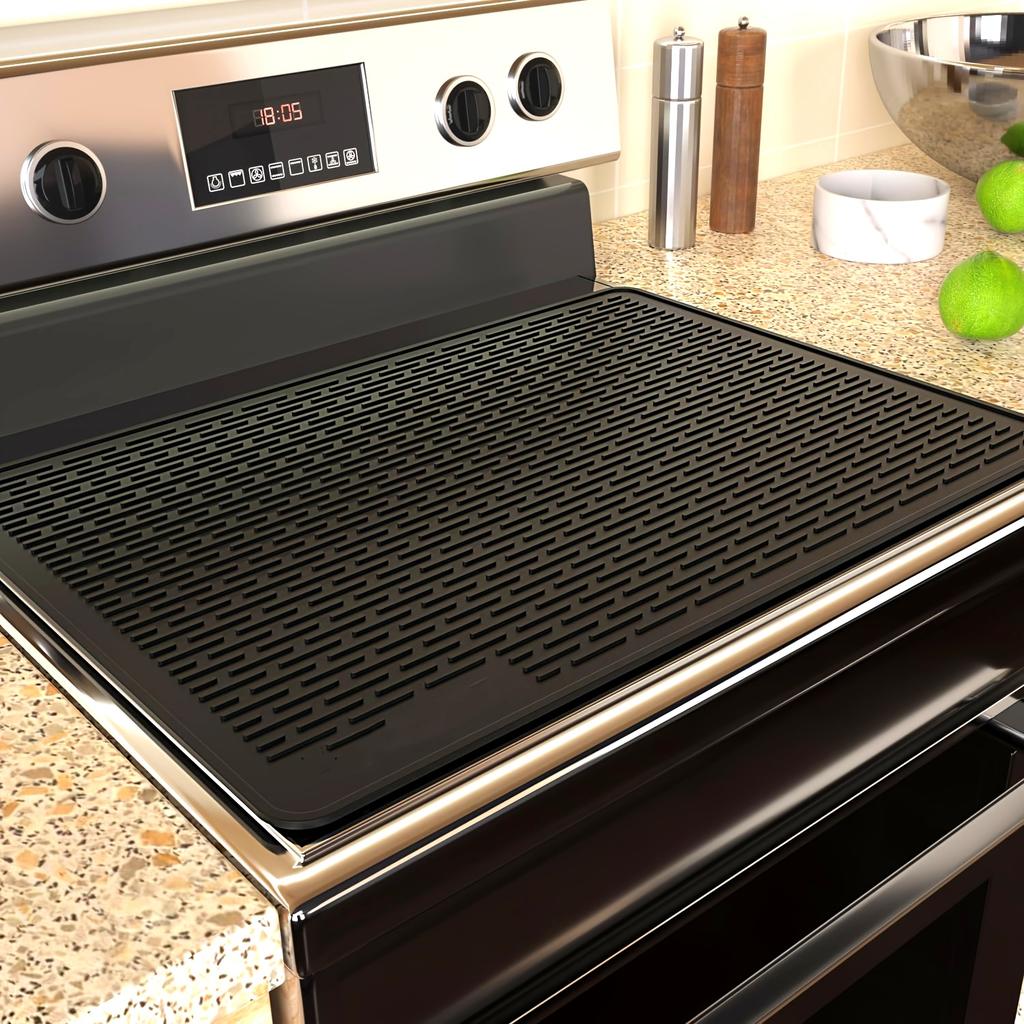 Extra Large 28"x20" Silicone Stove Top Cover Mat - Heat Resistant Glass Cooktop Protector for Ceramic Stove Tops, RV Range Stovetop, and Flat Surfaces