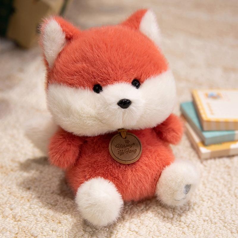 Cute Sitting Animals Red Panda Fox Sloth Cat Soft Plush Dolls Stuffed Capybara Pig Plushie Baby Toys Gifts For Children
