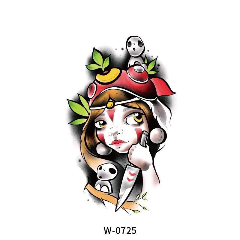 Cartoon Tattoo Sticker Disposable Tattoo Sticker Ins Waterproof Tattoo Sticker Tattoo