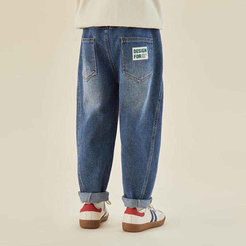 Джинсы для мальчиков Duoduojia, свободный крой, стирка 110