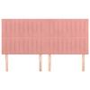 Tête de lit - Maison Exclusive - Velours doux - 180 x 5 x 118/128 cm - Rose