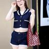 Borsa con Rivetti Cielo Stellato Borsa Tote alla Moda Stile Motociclista Borsa a Mano a Spalla alla Moda di Grande Capacità