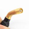 PVR40 50 60 70 Tire Valves Stem 90 Degree Bent Snap In Rubber Base Wheel Tyre Valves Stem with Caps for Motorcycle Tire